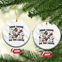 Dada Goose On The Loose Ceramic Ornament Funny Fatherhood Humor Gift