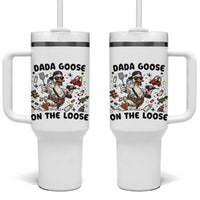 Dada Goose On The Loose Tumbler With Handle Funny Fatherhood Humor Gift