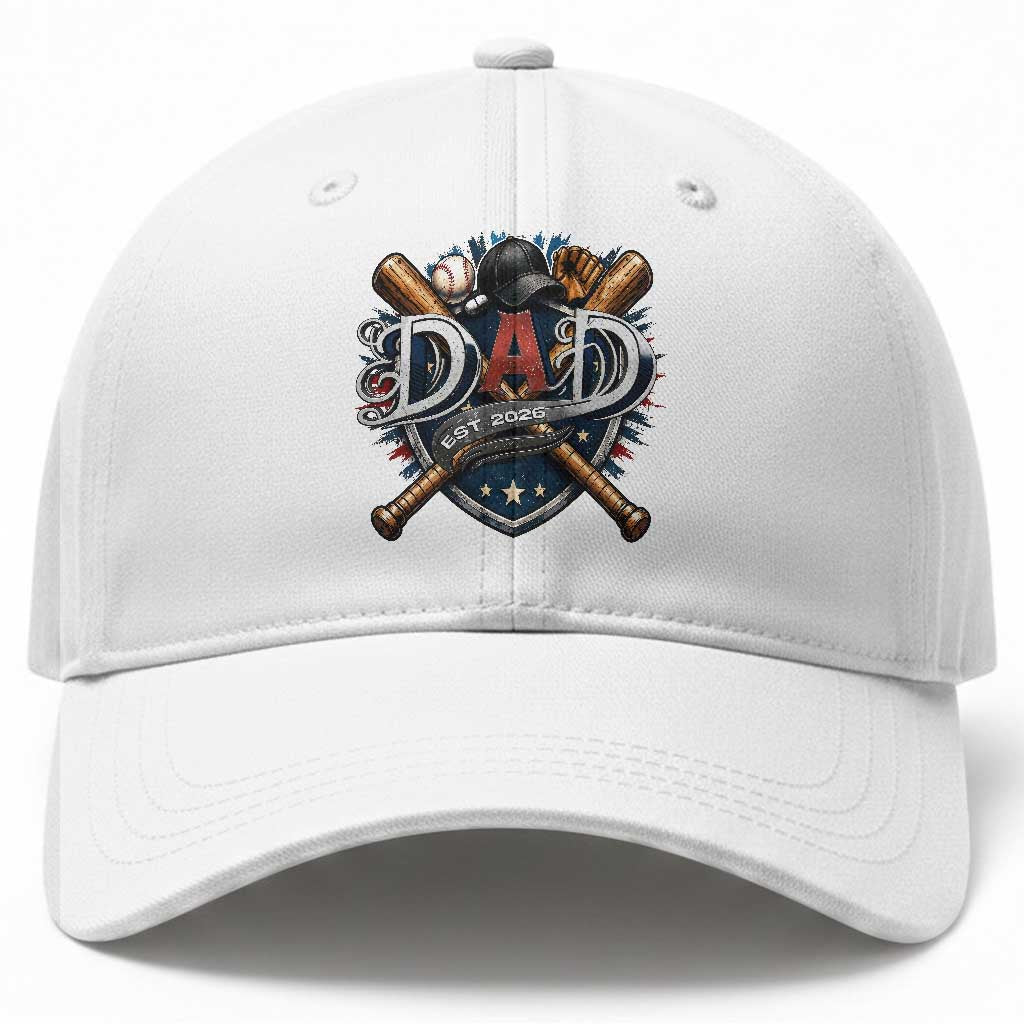Baseball Dad Est 2026 Baseball Cap New Dad Father's Day Gift