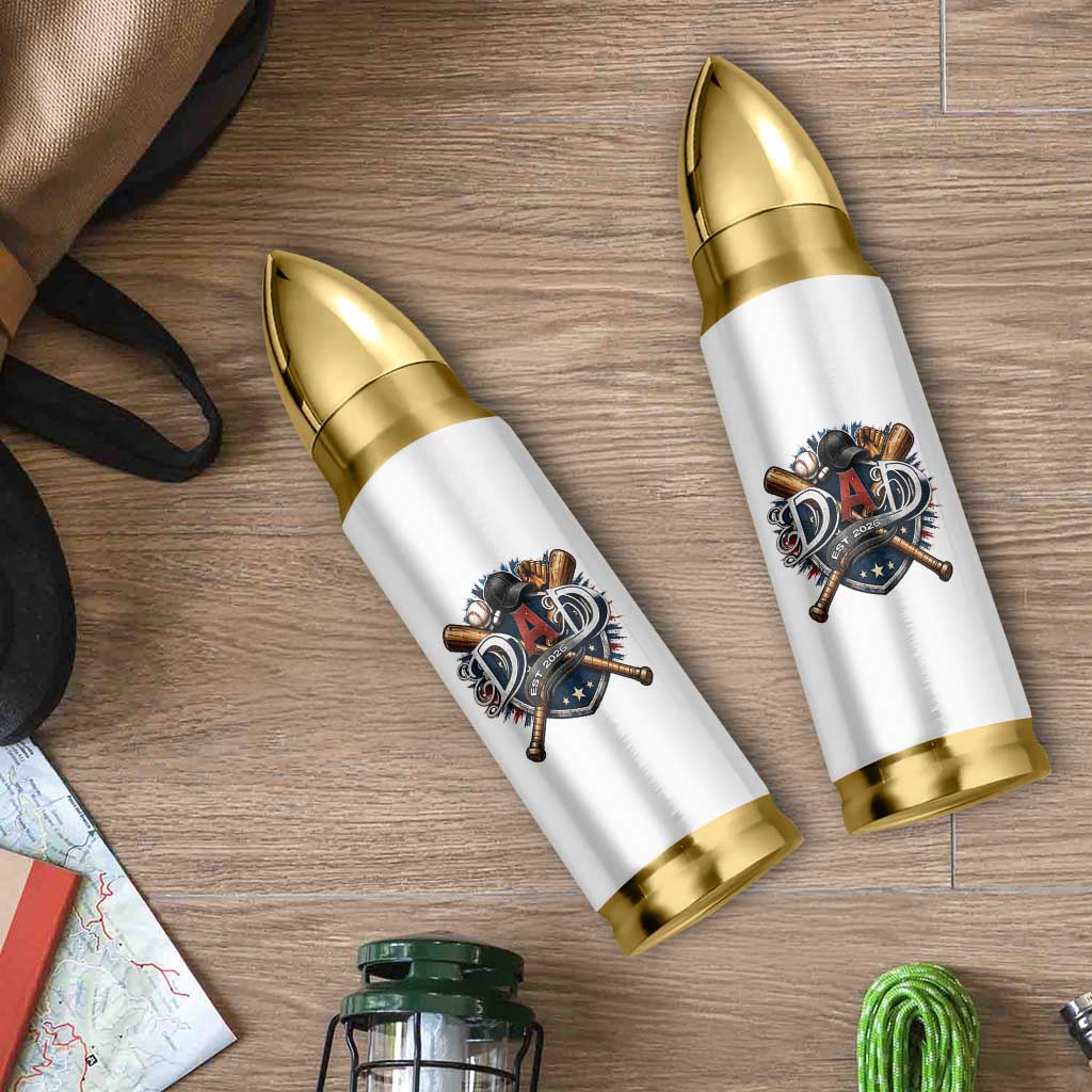 Baseball Dad Est 2026 Bullet Tumbler New Dad Father's Day Gift