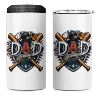 Baseball Dad Est 2026 4 in 1 Can Cooler Tumbler New Dad Father's Day Gift