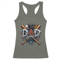 Baseball Dad Est 2026 Racerback Tank Top New Dad Father's Day Gift