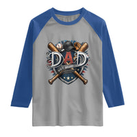 Baseball Dad Est 2026 Raglan Shirt New Dad Father's Day Gift
