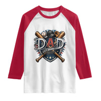 Baseball Dad Est 2026 Raglan Shirt New Dad Father's Day Gift