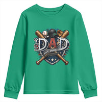 Baseball Dad Est 2026 Youth Sweatshirt New Dad Father's Day Gift