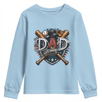Baseball Dad Est 2026 Youth Sweatshirt New Dad Father's Day Gift