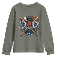 Baseball Dad Est 2026 Youth Sweatshirt New Dad Father's Day Gift