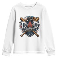 Baseball Dad Est 2026 Youth Sweatshirt New Dad Father's Day Gift