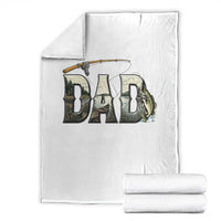 Fishing Dad Throw Blanket Funny Angler Fathers Day Gift