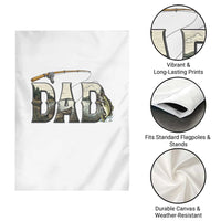 Fishing Dad Garden Flag Funny Angler Fathers Day Gift