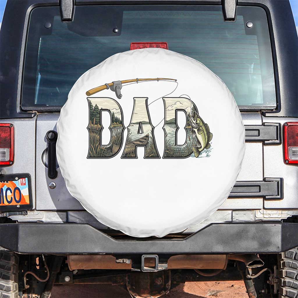 Fishing Dad Spare Tire Cover Funny Angler Fathers Day Gift