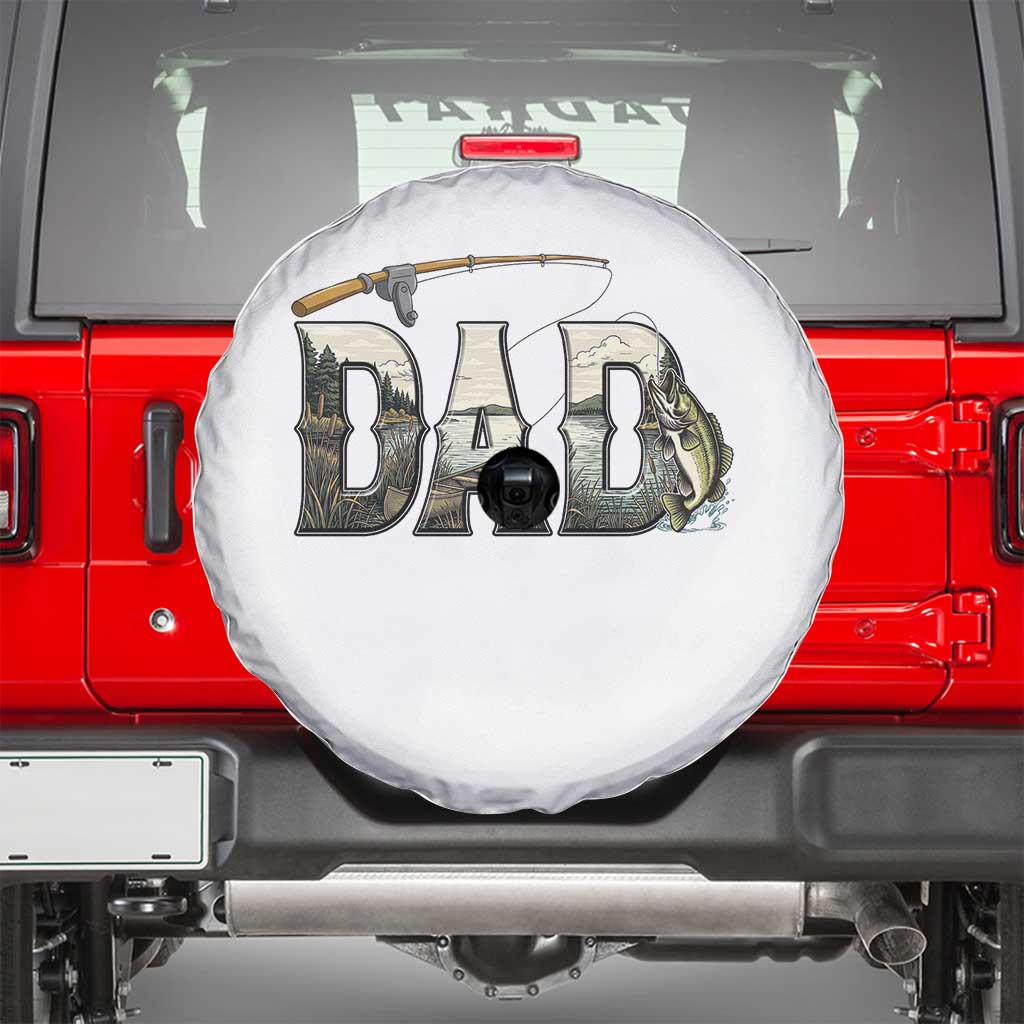 Fishing Dad Spare Tire Cover Funny Angler Fathers Day Gift