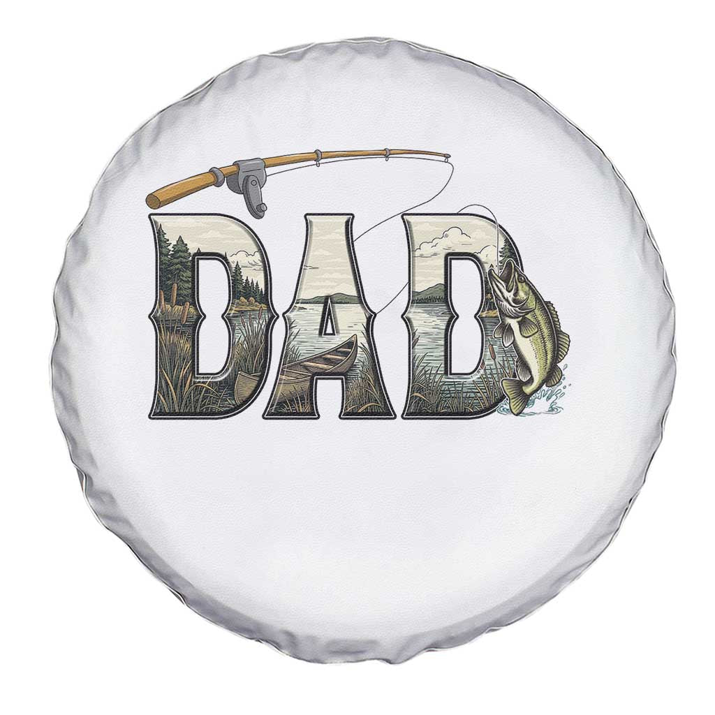 Fishing Dad Spare Tire Cover Funny Angler Fathers Day Gift