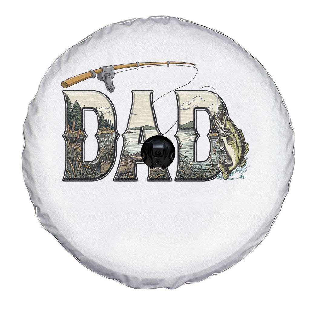 Fishing Dad Spare Tire Cover Funny Angler Fathers Day Gift