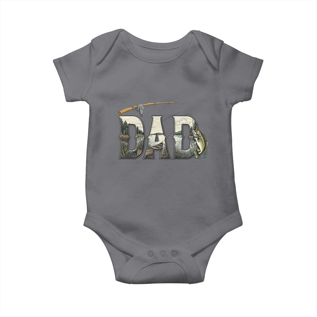 Fishing Dad Baby Onesie Funny Angler Fathers Day Gift