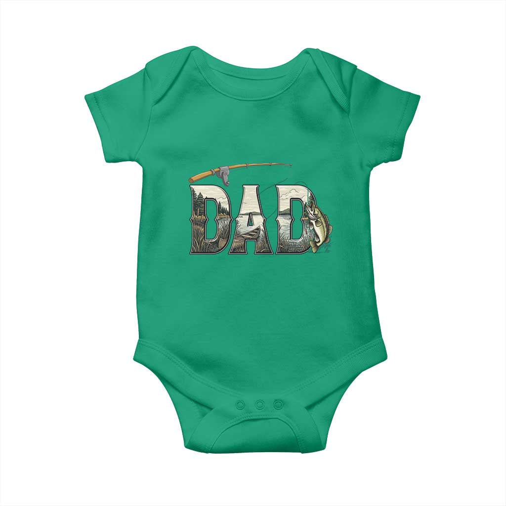 Fishing Dad Baby Onesie Funny Angler Fathers Day Gift