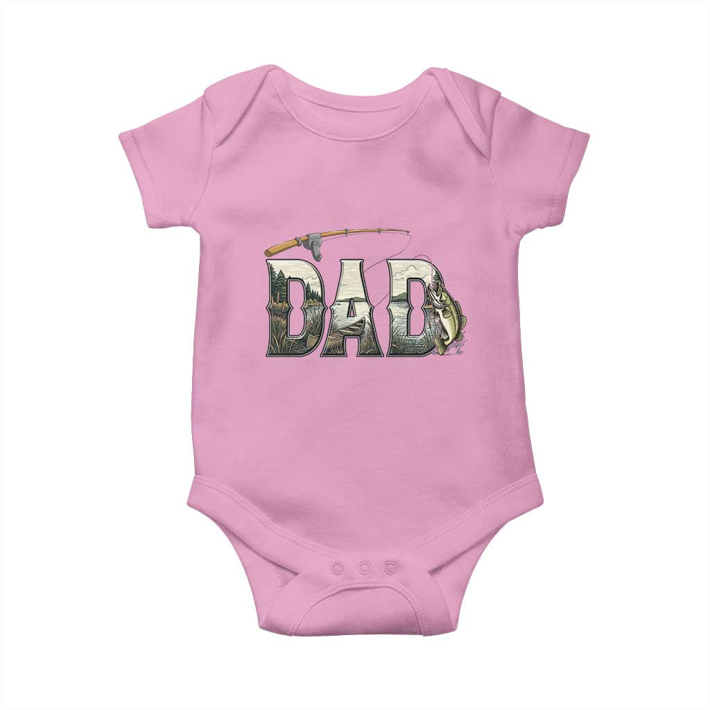 Fishing Dad Baby Onesie Funny Angler Fathers Day Gift