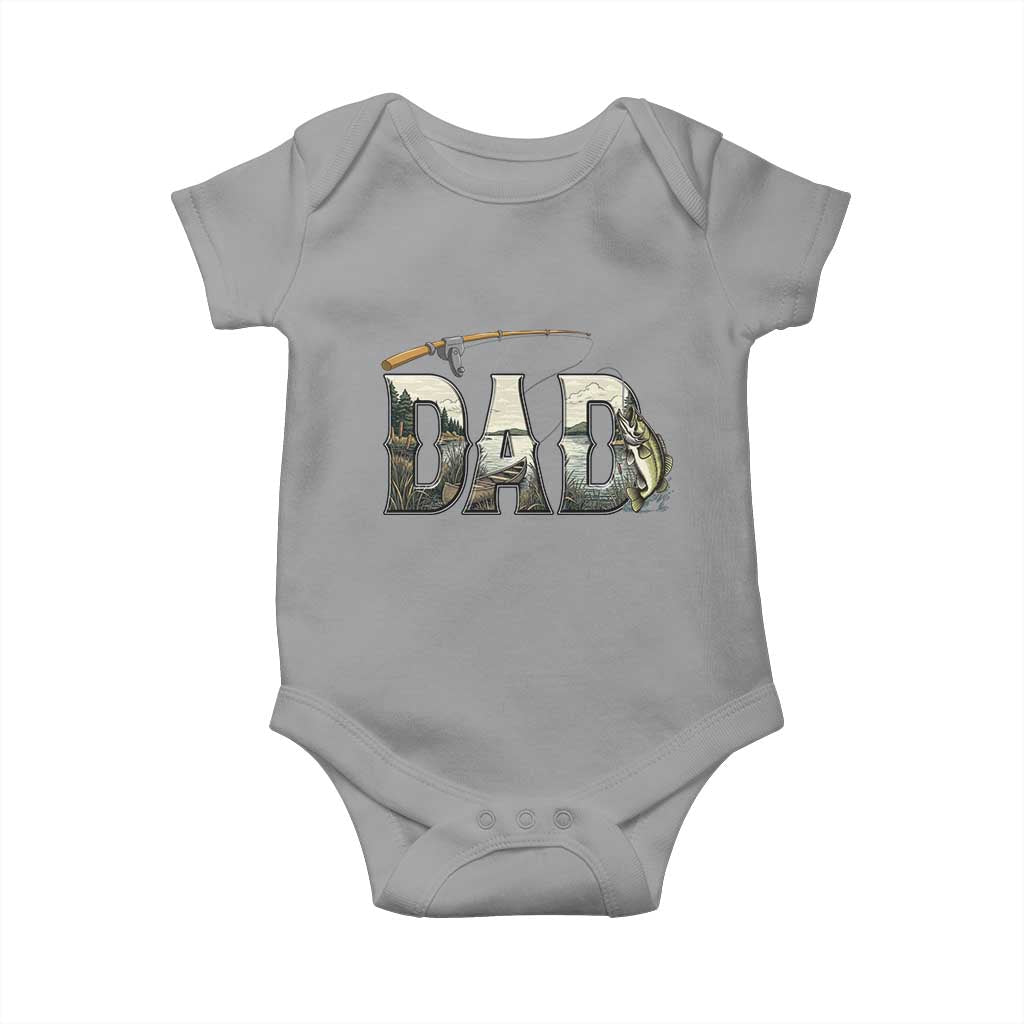 Fishing Dad Baby Onesie Funny Angler Fathers Day Gift