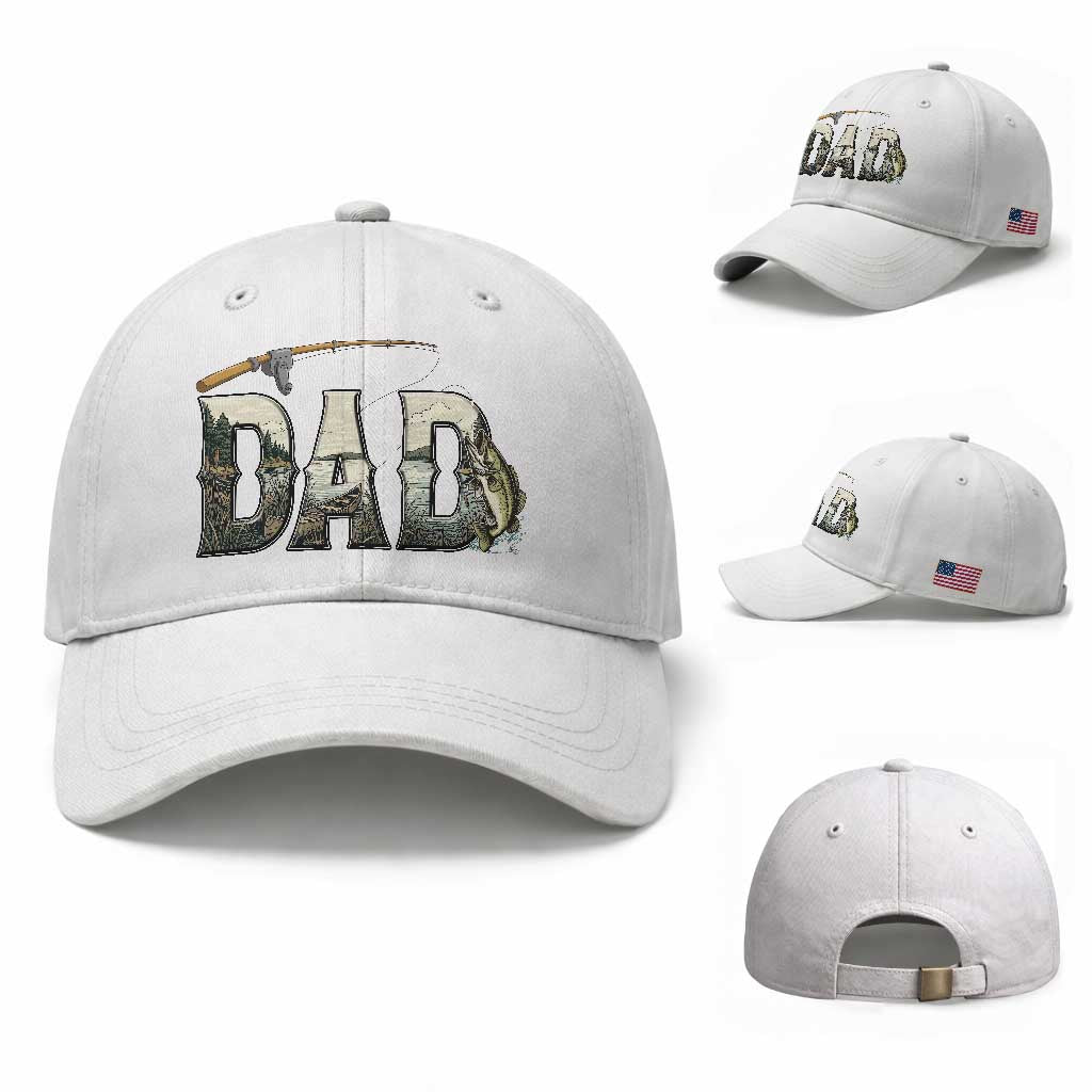 Fishing Dad Baseball Cap Funny Angler Fathers Day Gift