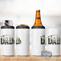 Fishing Dad 4 in 1 Can Cooler Tumbler Funny Angler Fathers Day Gift