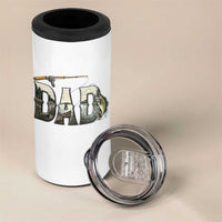 Fishing Dad 4 in 1 Can Cooler Tumbler Funny Angler Fathers Day Gift