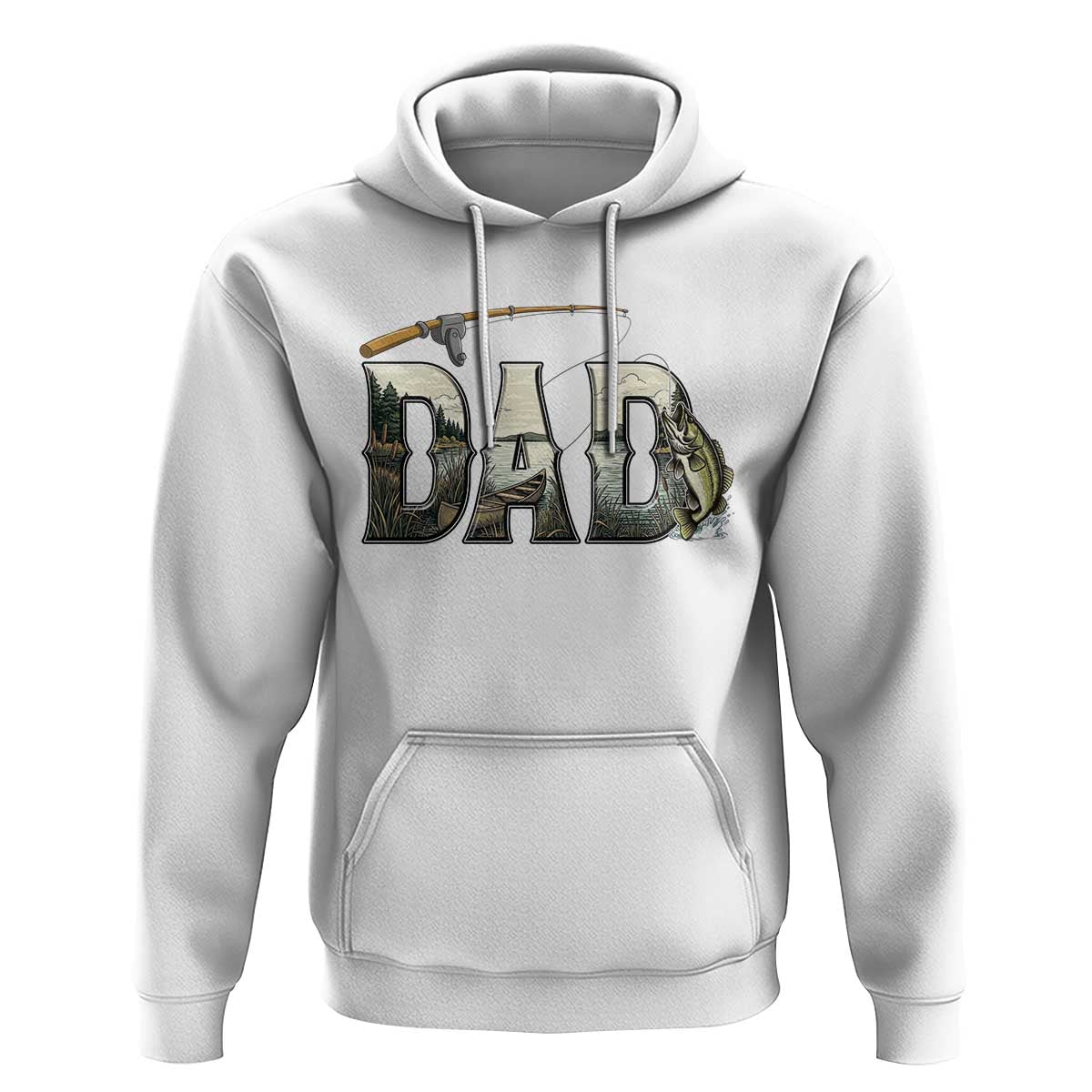 Fishing Dad Hoodie Funny Angler Fathers Day Gift