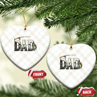 Fishing Dad Ceramic Ornament Funny Angler Fathers Day Gift