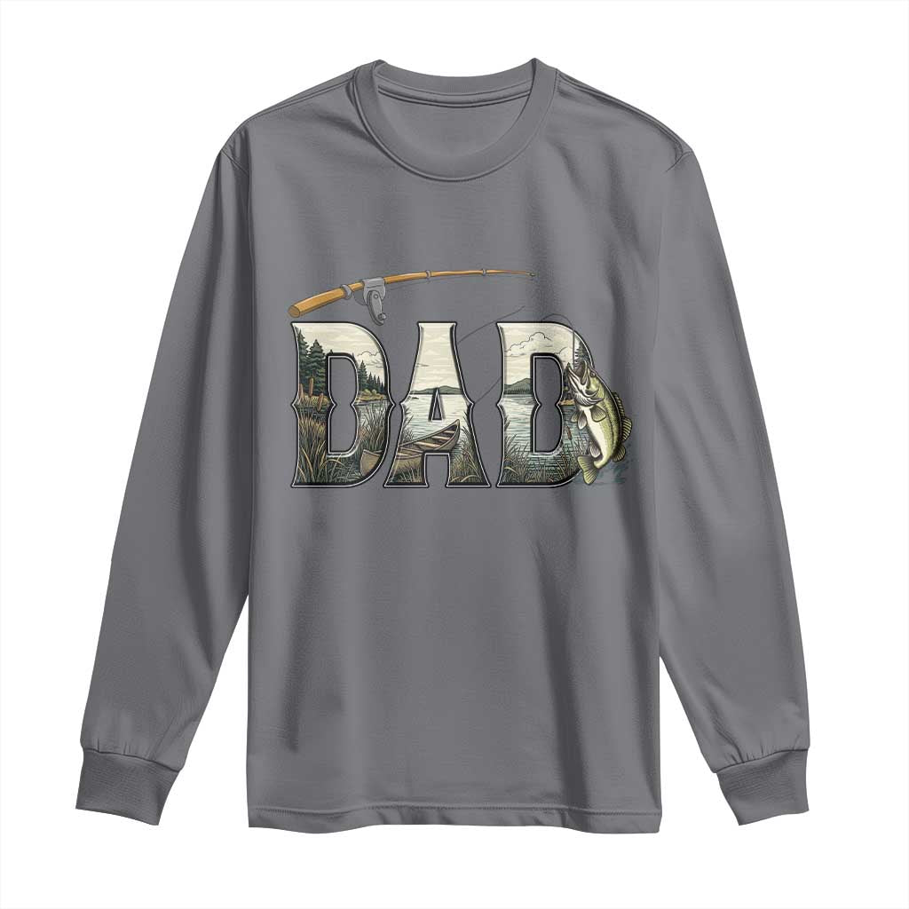 Fishing Dad Long Sleeve Shirt Funny Angler Fathers Day Gift