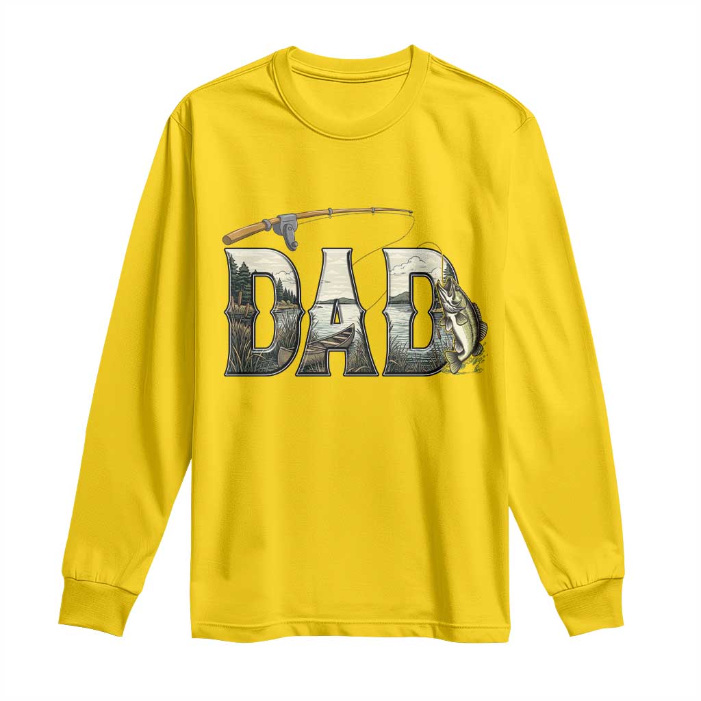 Fishing Dad Long Sleeve Shirt Funny Angler Fathers Day Gift