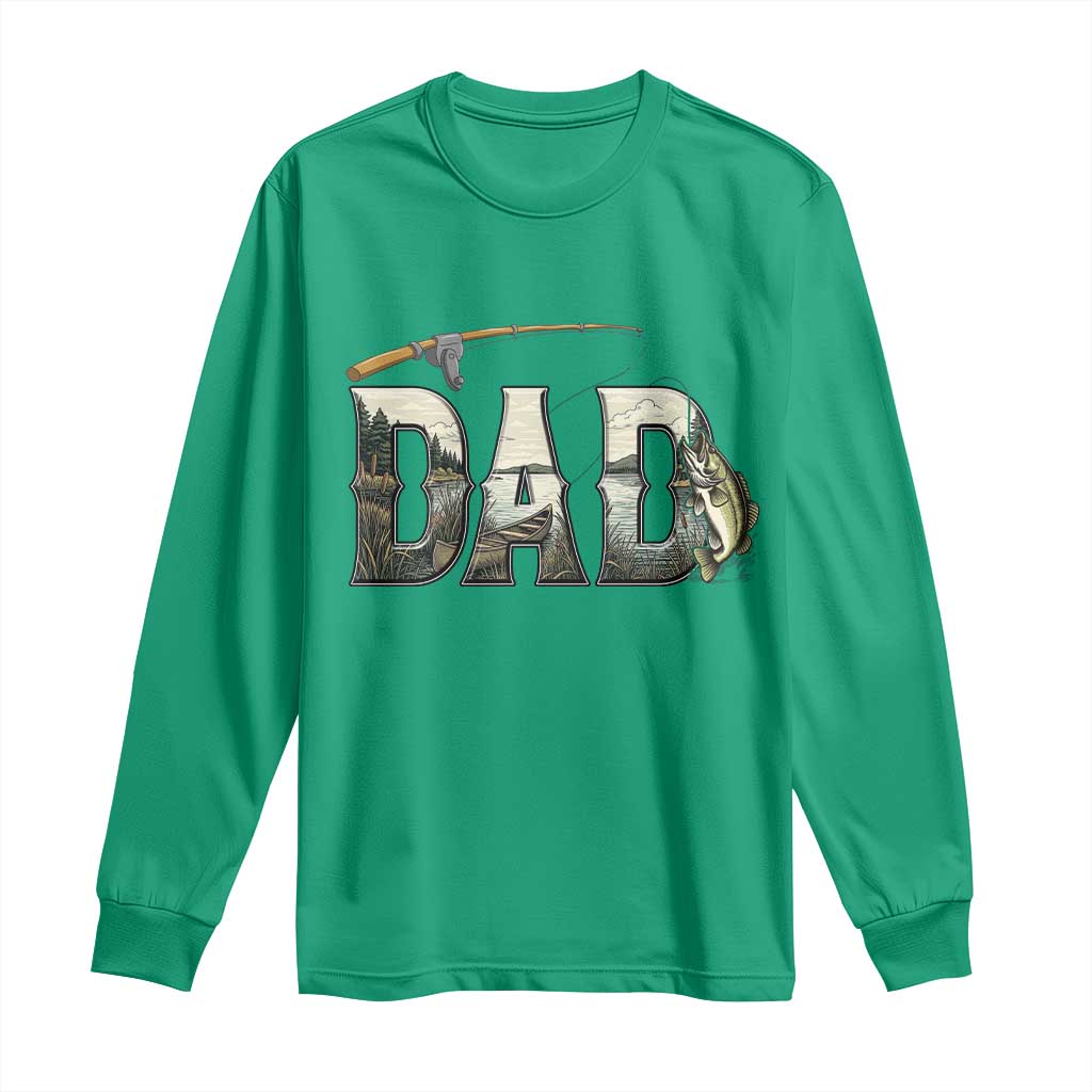Fishing Dad Long Sleeve Shirt Funny Angler Fathers Day Gift