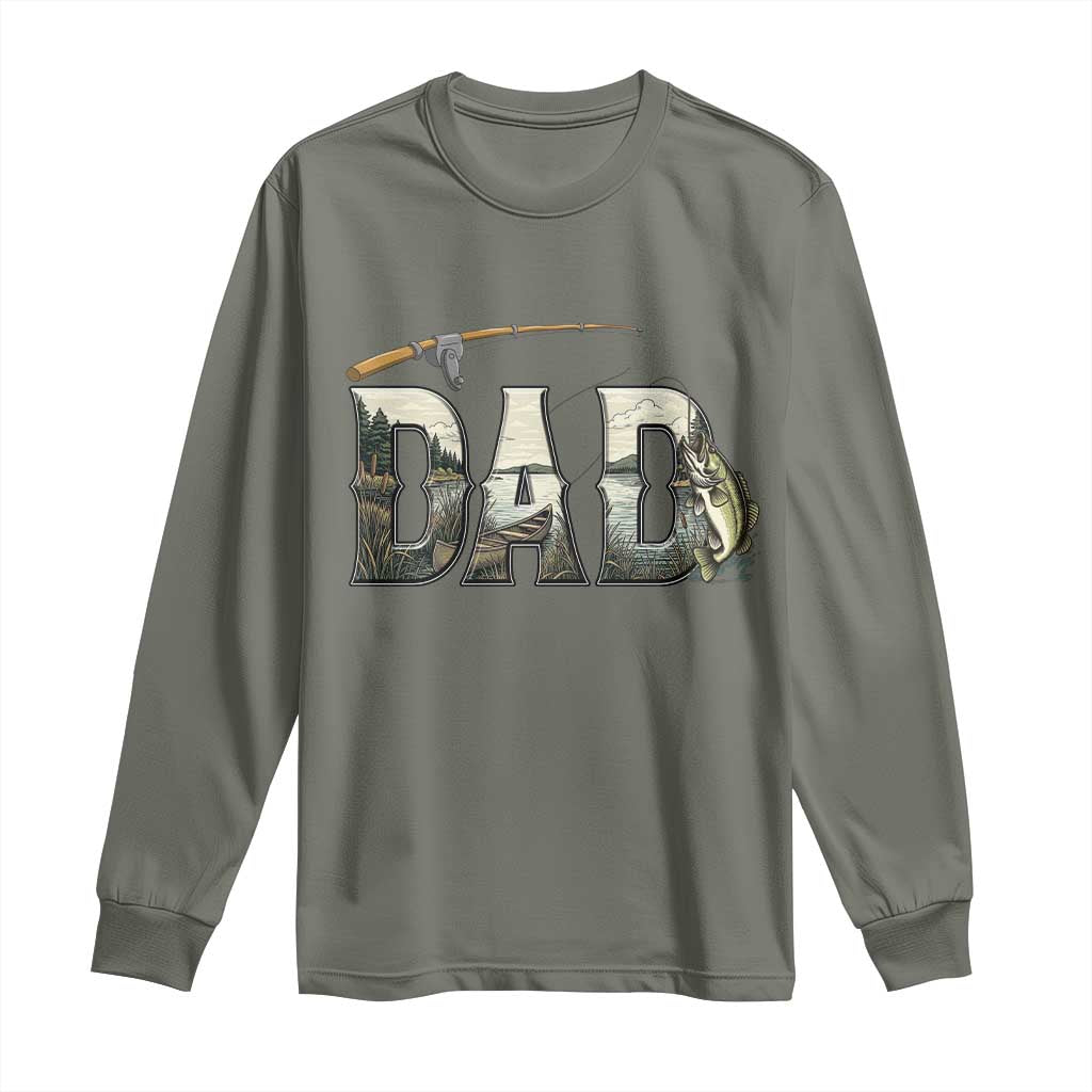 Fishing Dad Long Sleeve Shirt Funny Angler Fathers Day Gift