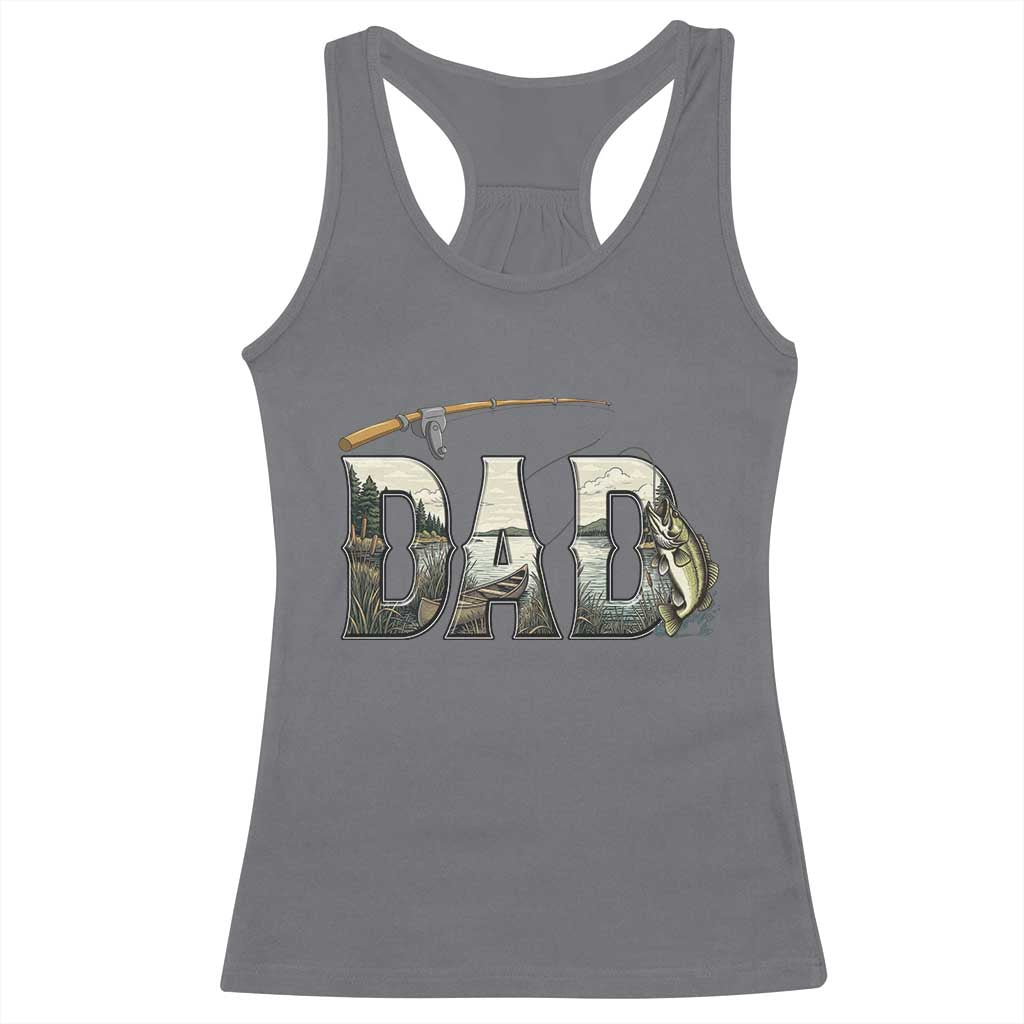 Fishing Dad Racerback Tank Top Funny Angler Fathers Day Gift