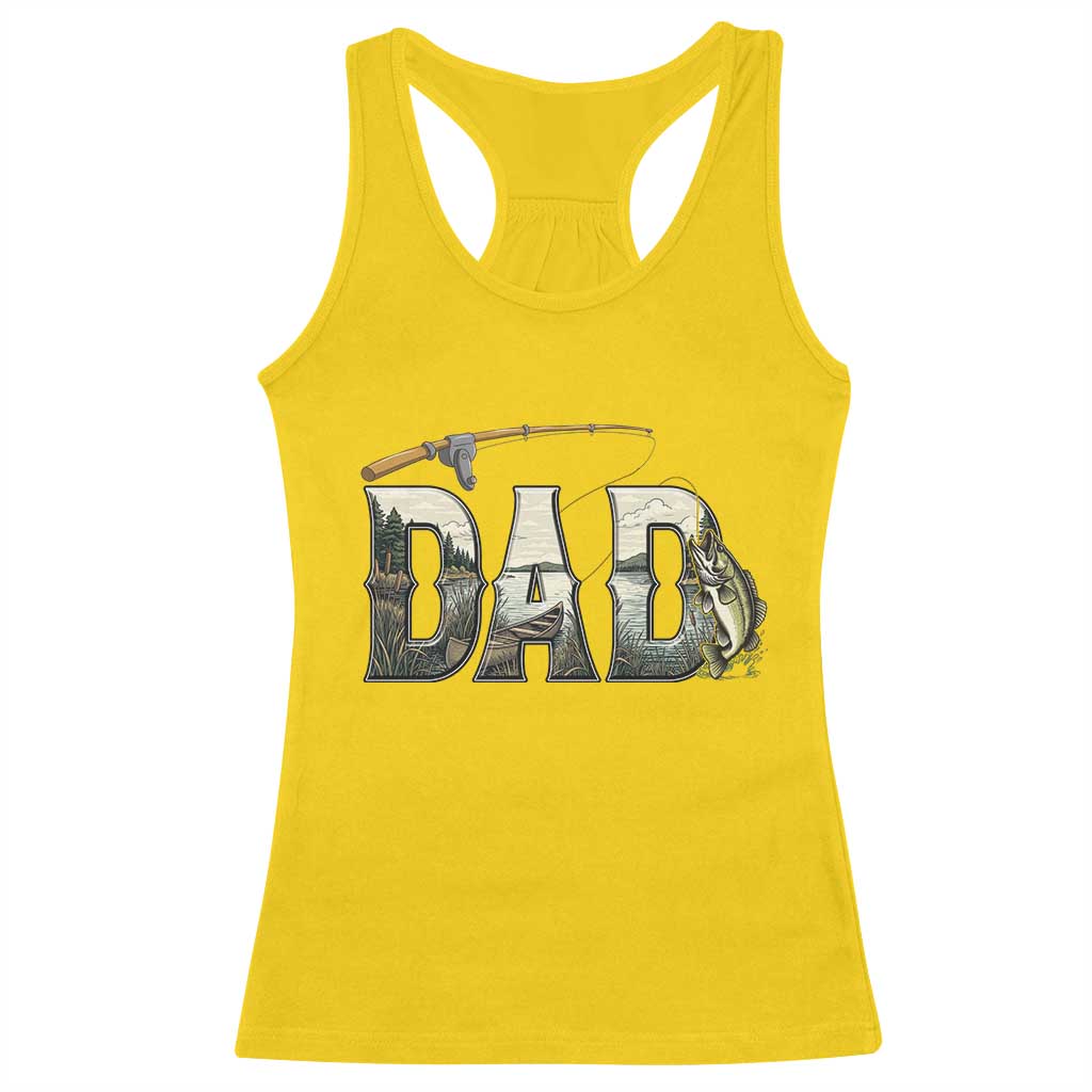 Fishing Dad Racerback Tank Top Funny Angler Fathers Day Gift
