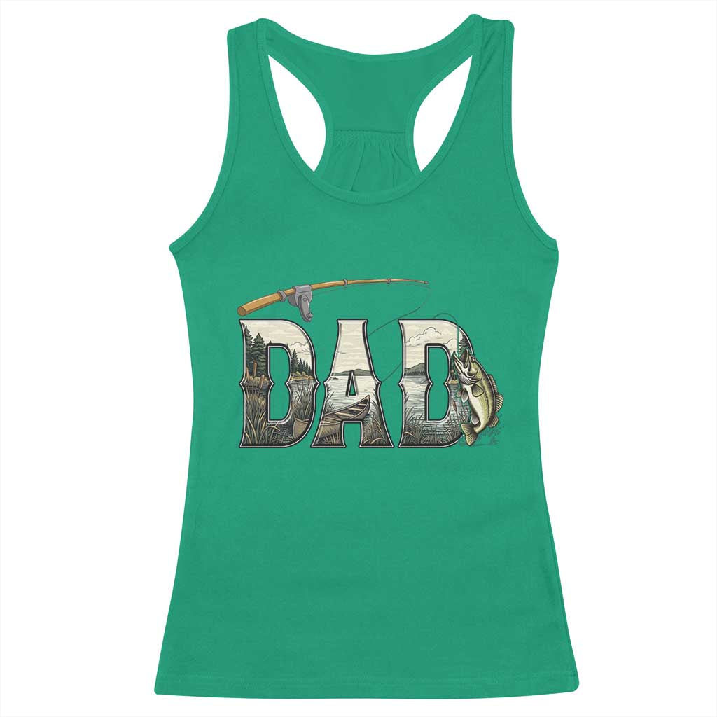 Fishing Dad Racerback Tank Top Funny Angler Fathers Day Gift