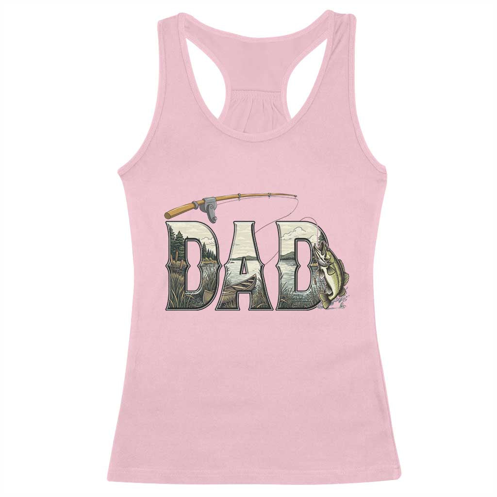Fishing Dad Racerback Tank Top Funny Angler Fathers Day Gift