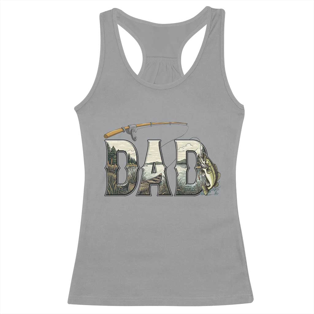 Fishing Dad Racerback Tank Top Funny Angler Fathers Day Gift