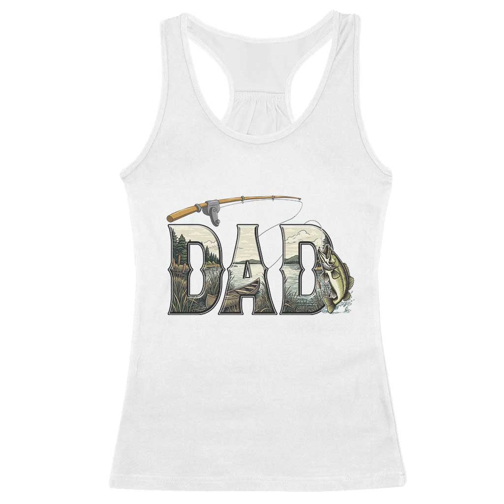 Fishing Dad Racerback Tank Top Funny Angler Fathers Day Gift