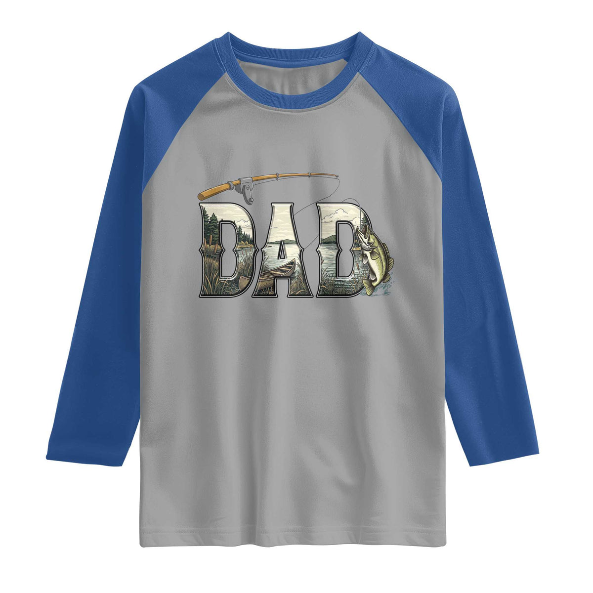 Fishing Dad Raglan Shirt Funny Angler Fathers Day Gift