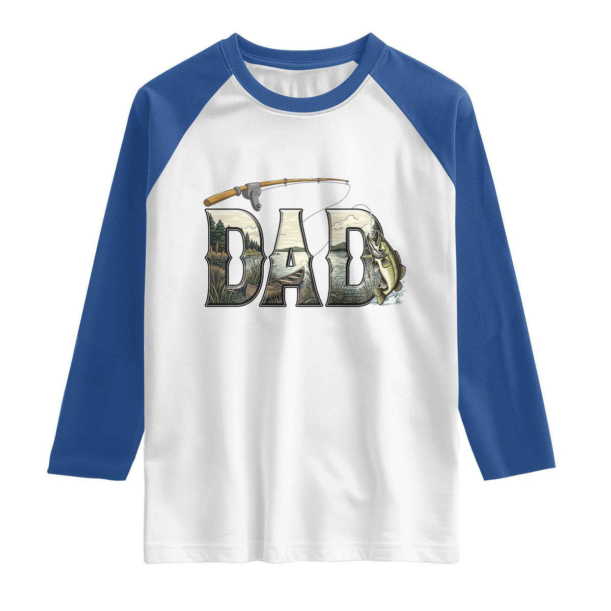 Fishing Dad Raglan Shirt Funny Angler Fathers Day Gift