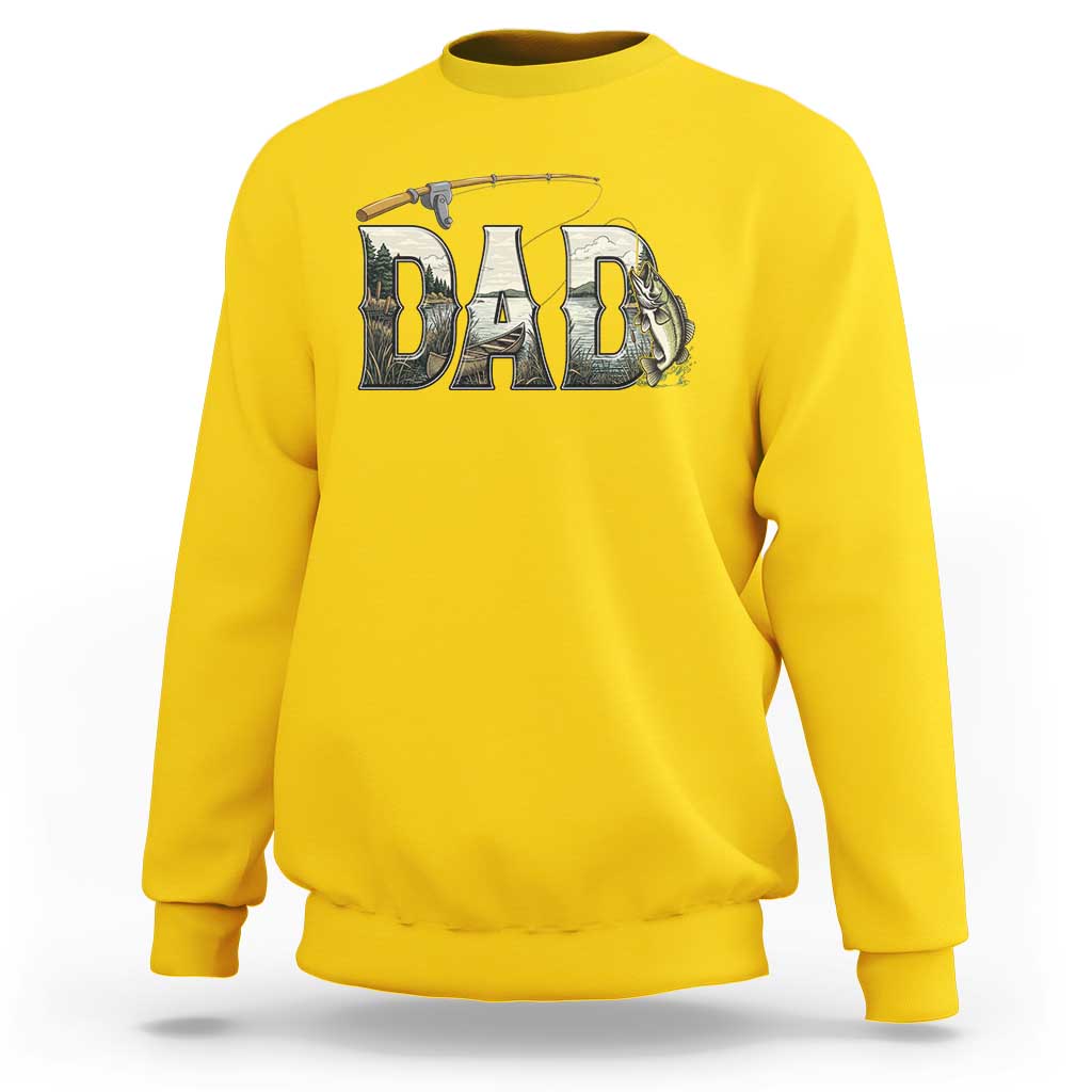 Fishing Dad Sweatshirt Funny Angler Fathers Day Gift
