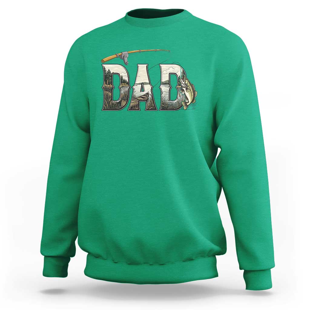 Fishing Dad Sweatshirt Funny Angler Fathers Day Gift