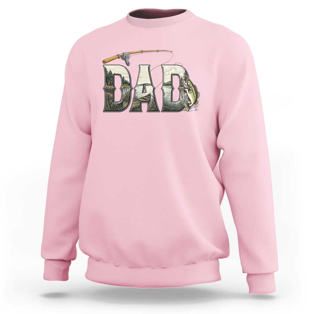 Fishing Dad Sweatshirt Funny Angler Fathers Day Gift