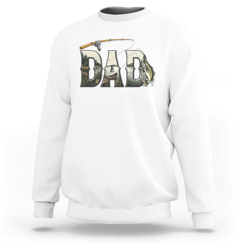 Fishing Dad Sweatshirt Funny Angler Fathers Day Gift