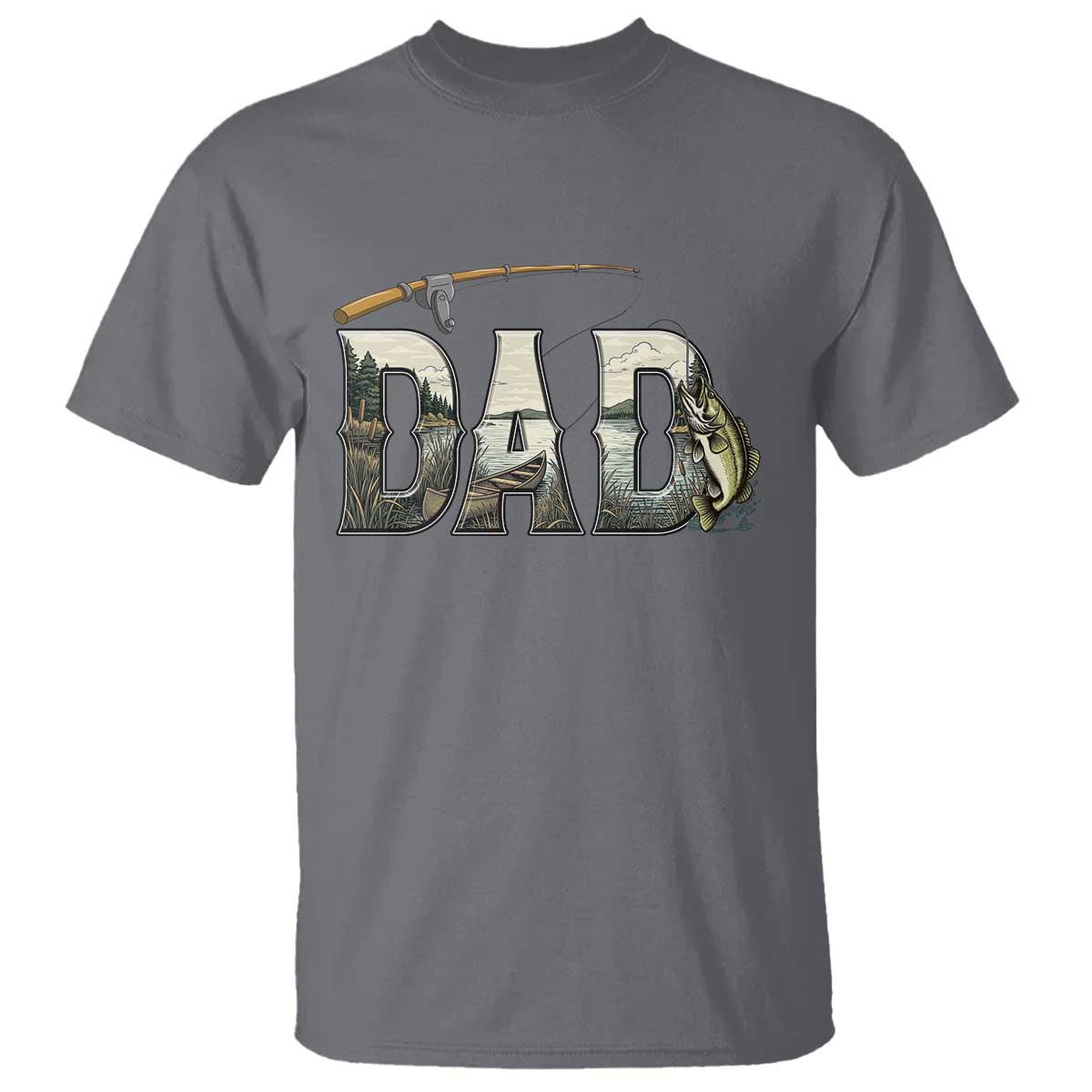 Fishing Dad T Shirt Funny Angler Fathers Day Gift