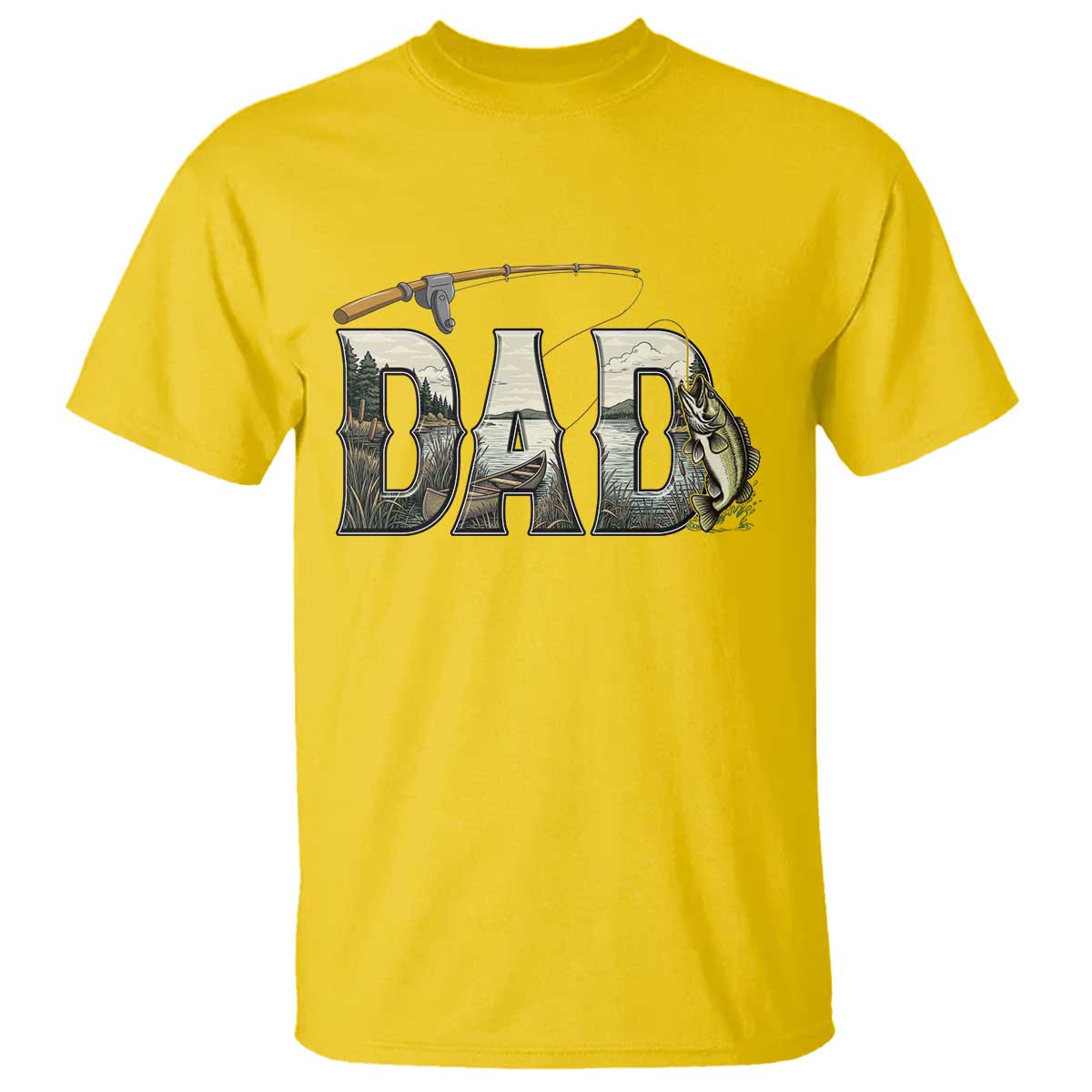 Fishing Dad T Shirt Funny Angler Fathers Day Gift