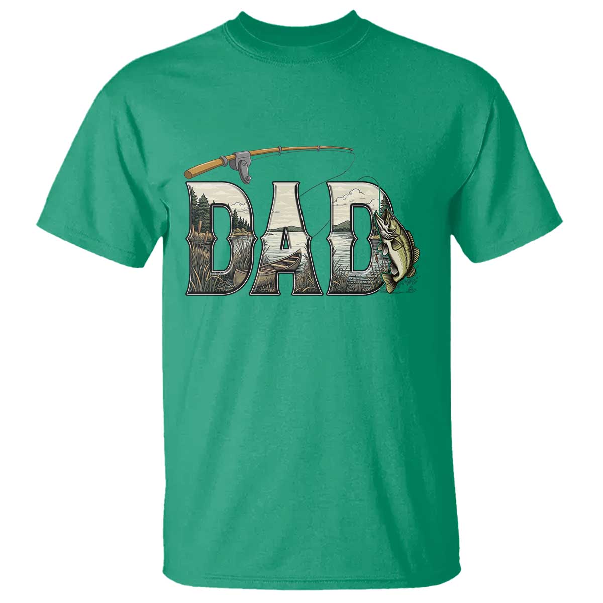 Fishing Dad T Shirt Funny Angler Fathers Day Gift