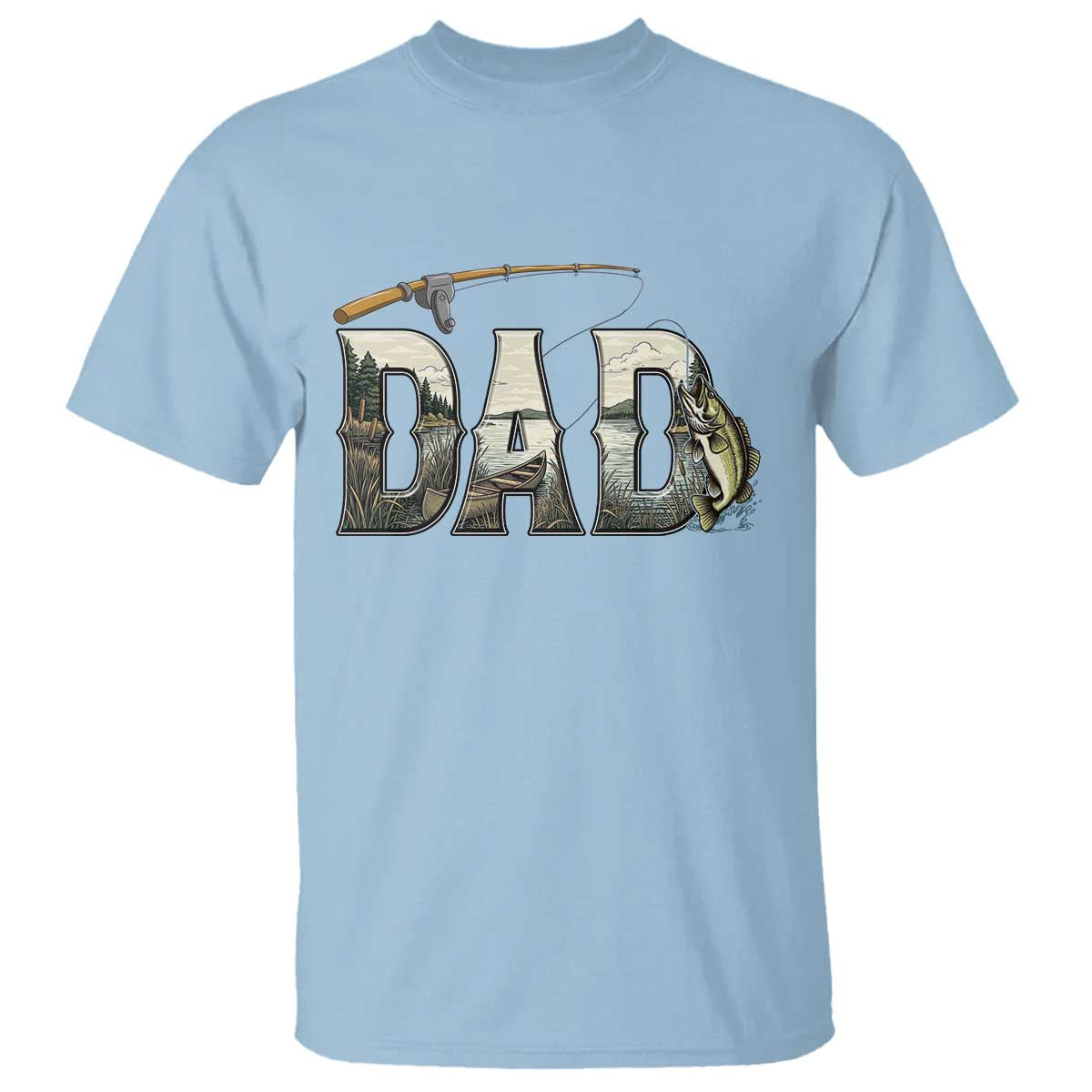Fishing Dad T Shirt Funny Angler Fathers Day Gift