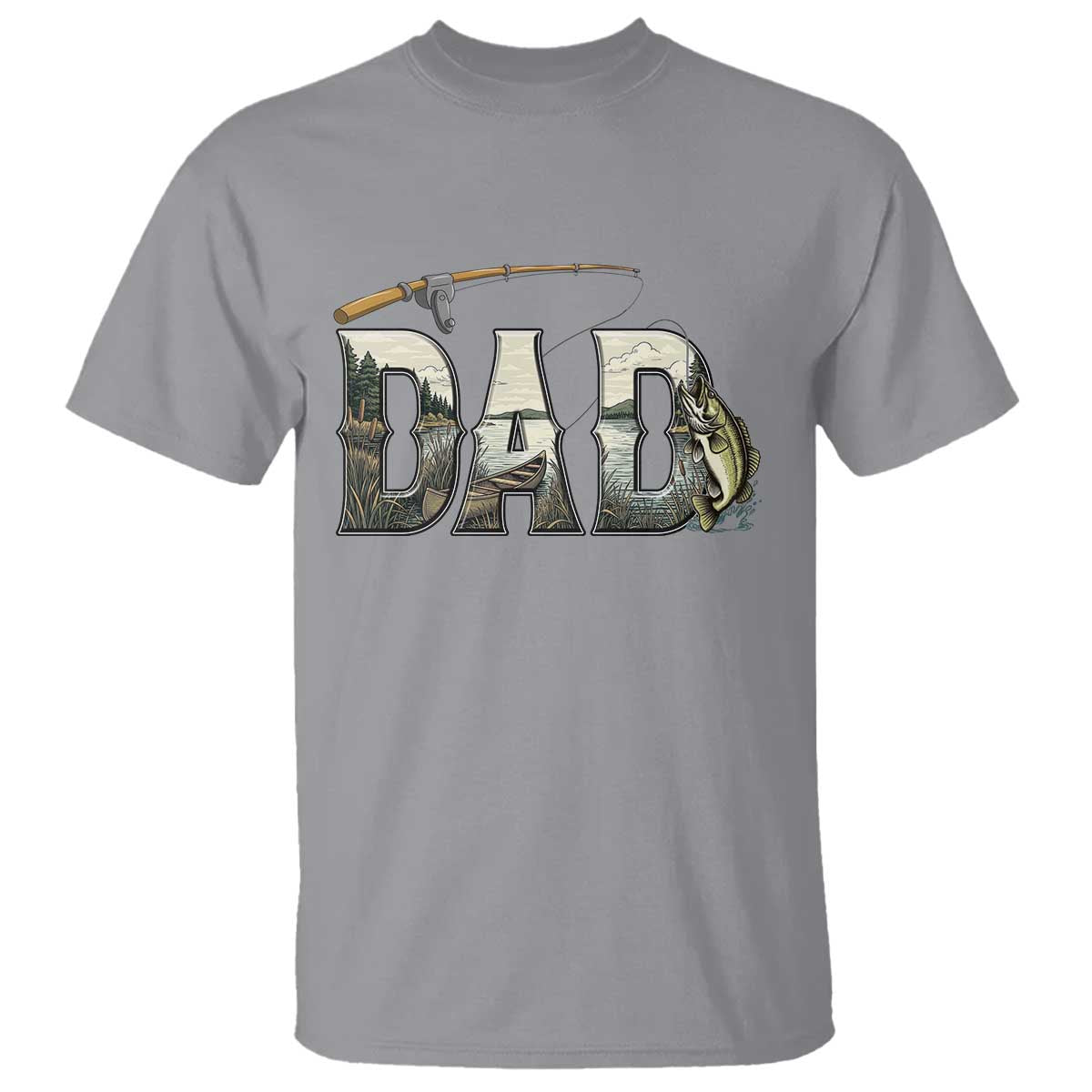 Fishing Dad T Shirt Funny Angler Fathers Day Gift