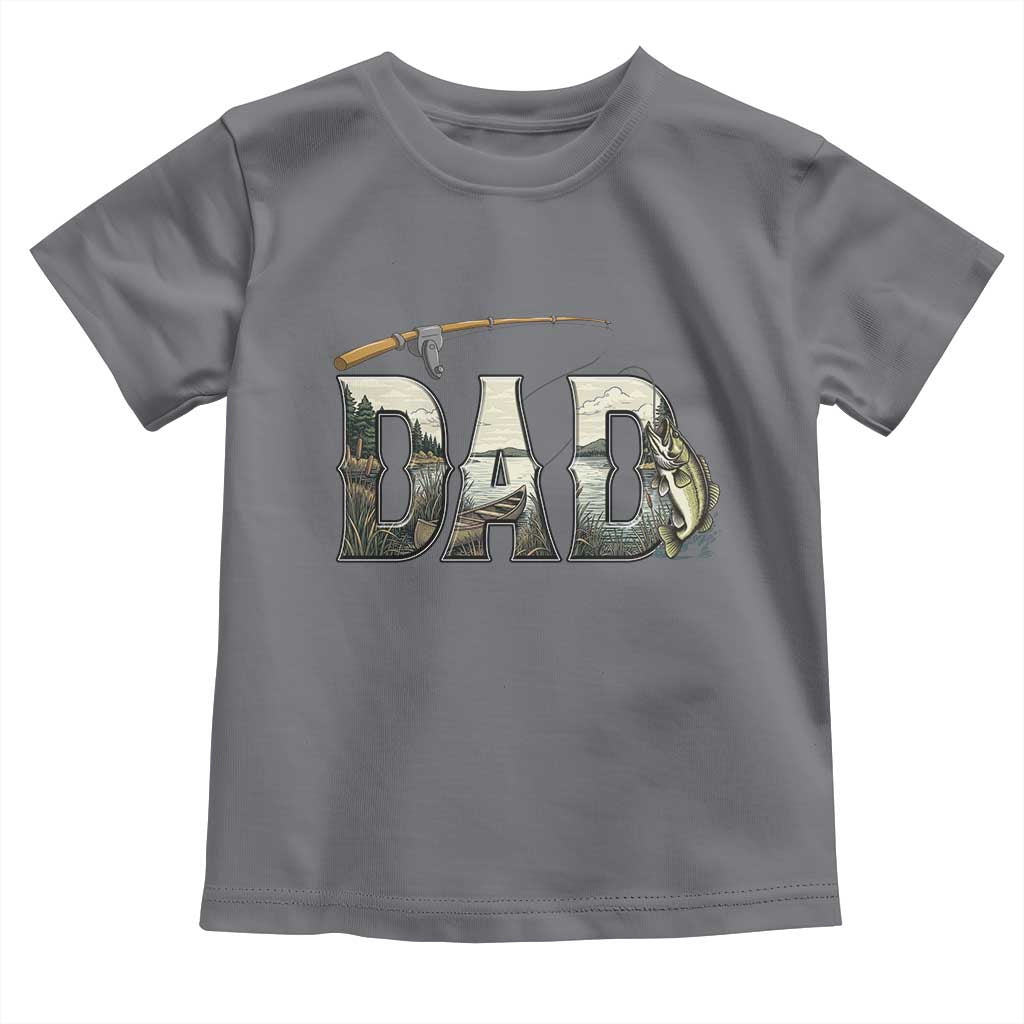 Fishing Dad Toddler T Shirt Funny Angler Fathers Day Gift