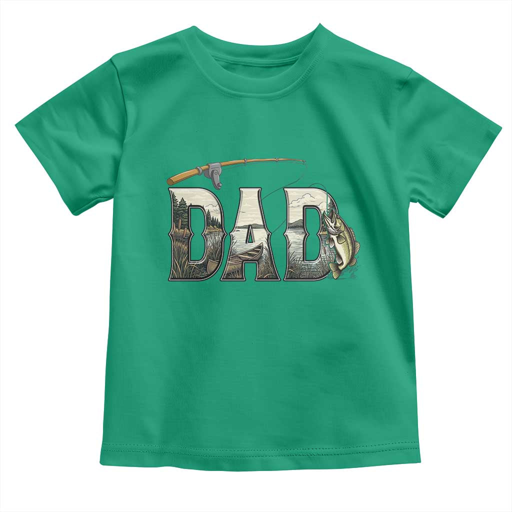 Fishing Dad Toddler T Shirt Funny Angler Fathers Day Gift